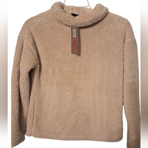 NWT  32 Degrees Heat Cozy Coconut Ivory Fleece Pullover XS
